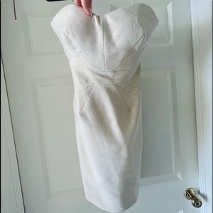 Cream Zac Posen corseted cocktail dress - stunning!!!